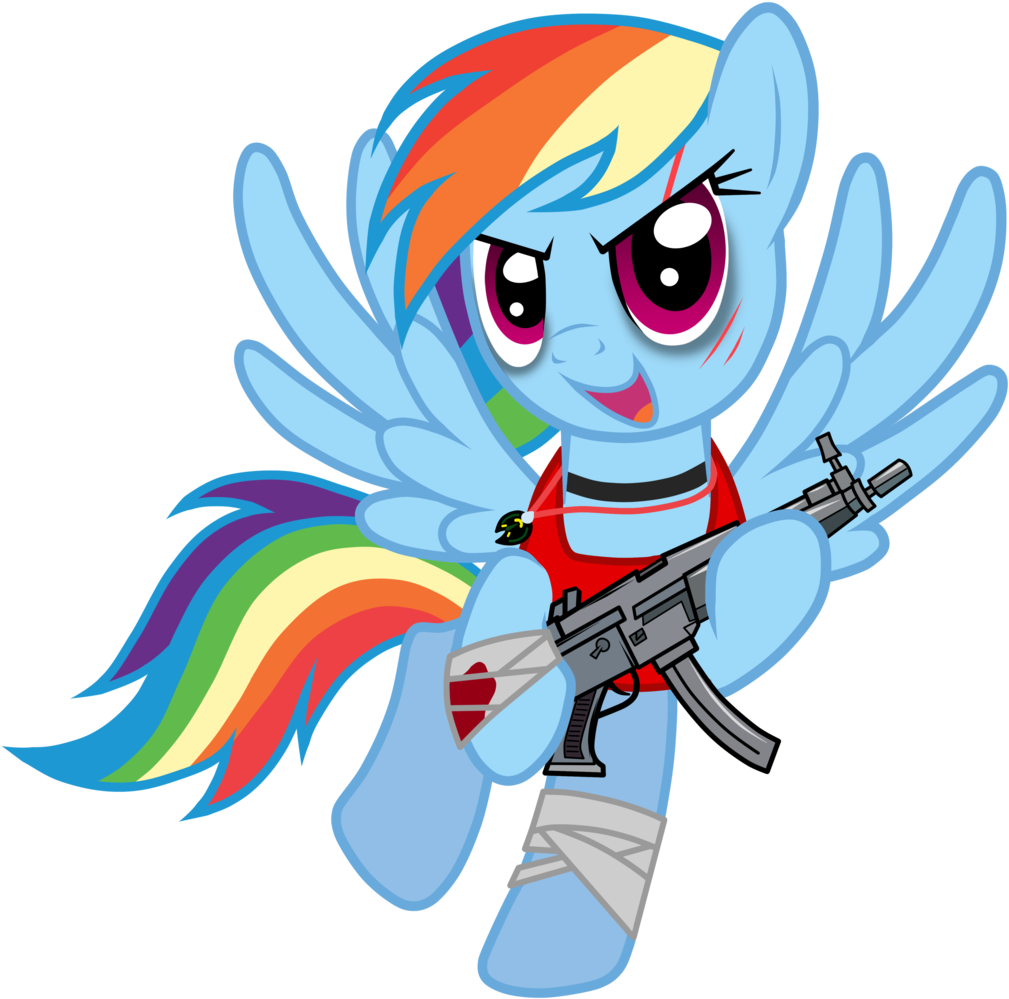 Far Cry Clipart Logo - Mlp Base Gun (1053x1024)