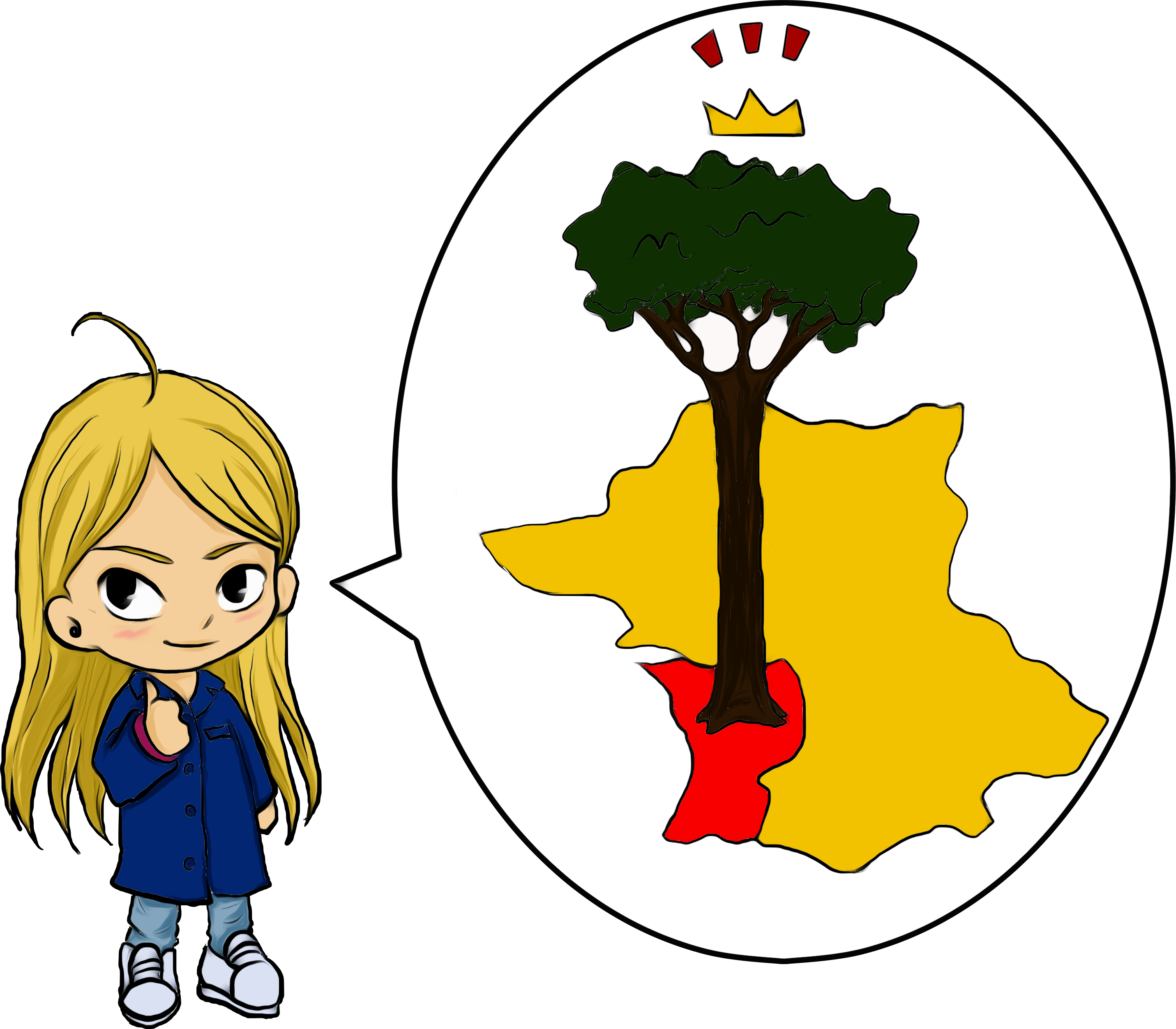 Far Waste In The Landes Forest - Cartoon (2862x2504)