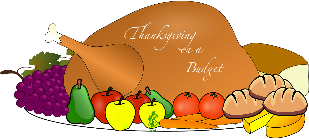 Feast Clipart Frozen Turkey - Clipart Thanksgiving Dinner Png (1280x640)