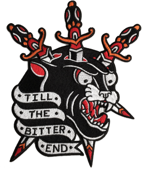 'till The Bitter End' Patch By Few & Far Co - Embroidered Patch (581x600)