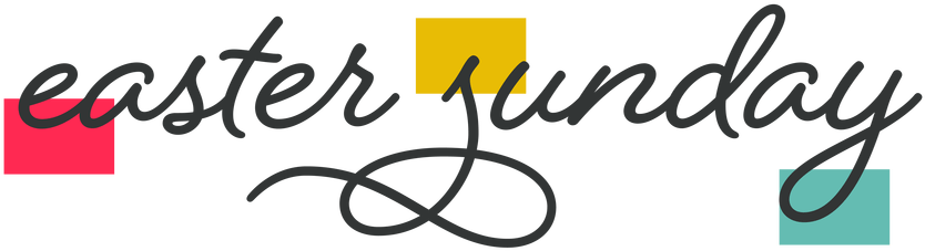 Easter Sunday Png - Calligraphy (1023x419)