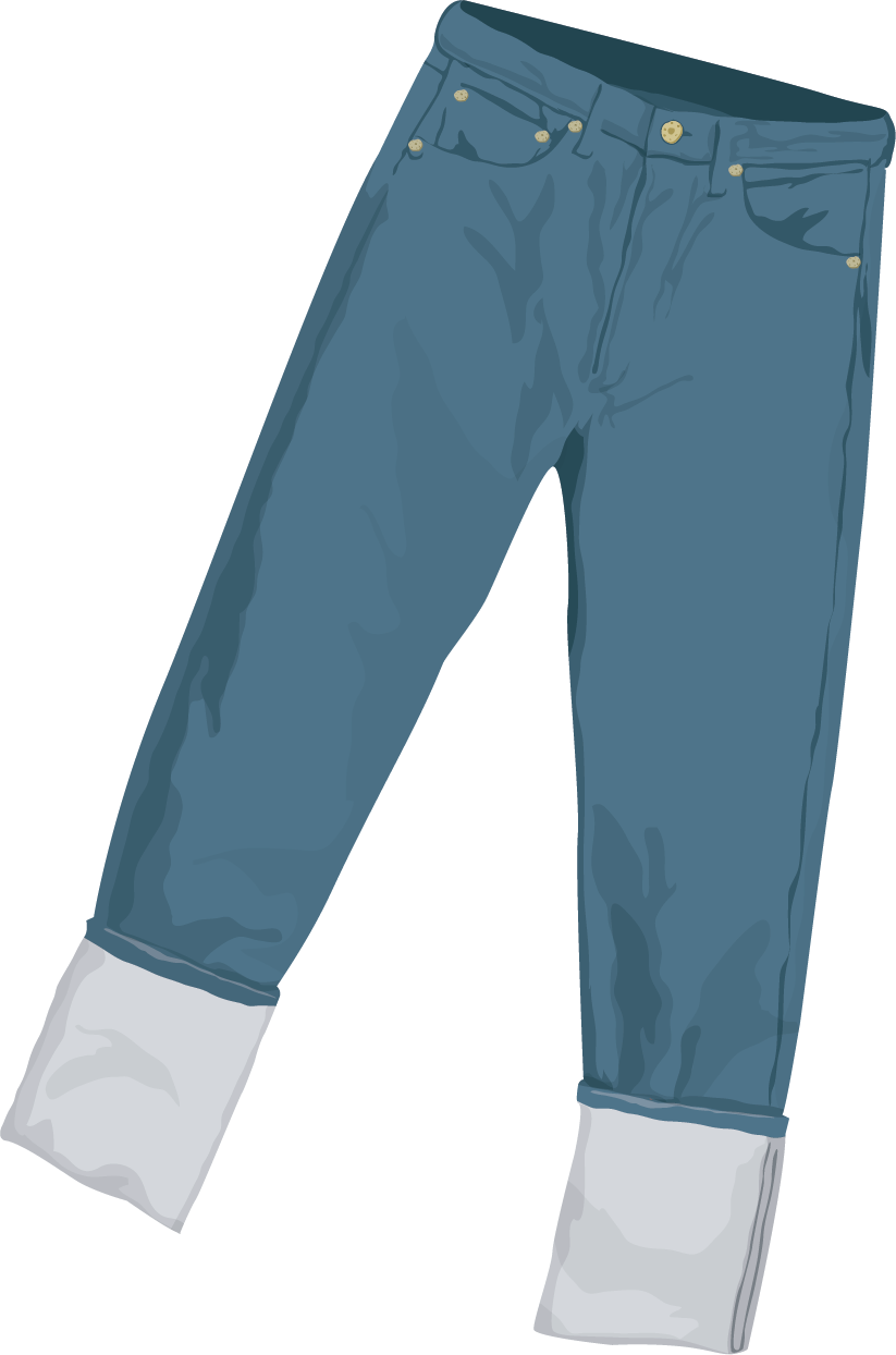 Jeans Denim Trousers - Blue Jeans Vector (823x1244)