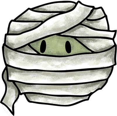 Halloween Party Games - Line Art (400x397)