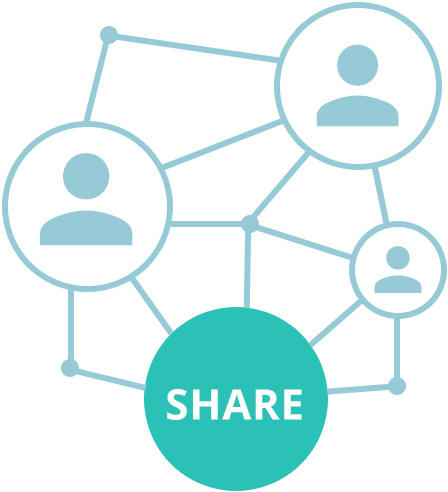 Share With Your Network - Circle (500x500)