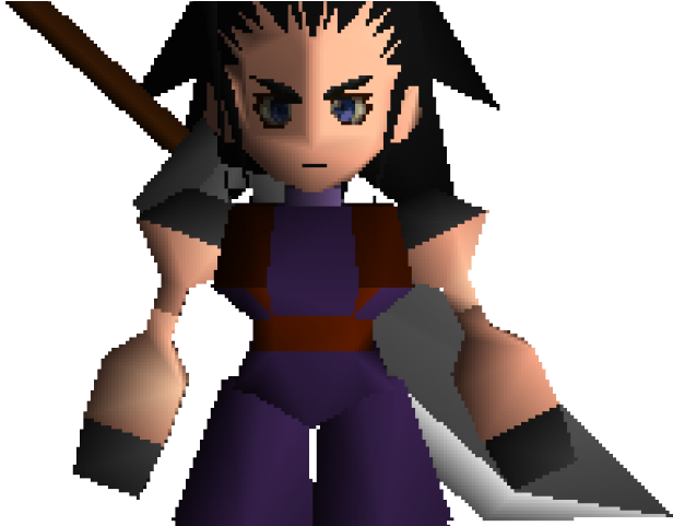 Final Fantasy Clipart Zack Ps1 - Zack Ffvii (640x480)