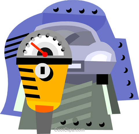 Parking Meter Royalty Free Vector Clip Art Illustration - Illustration (480x462)