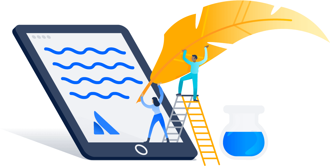 An Image Showing Two Authors Writing A Modern Agile - An Image Showing Two Authors Writing A Modern Agile (1269x610)