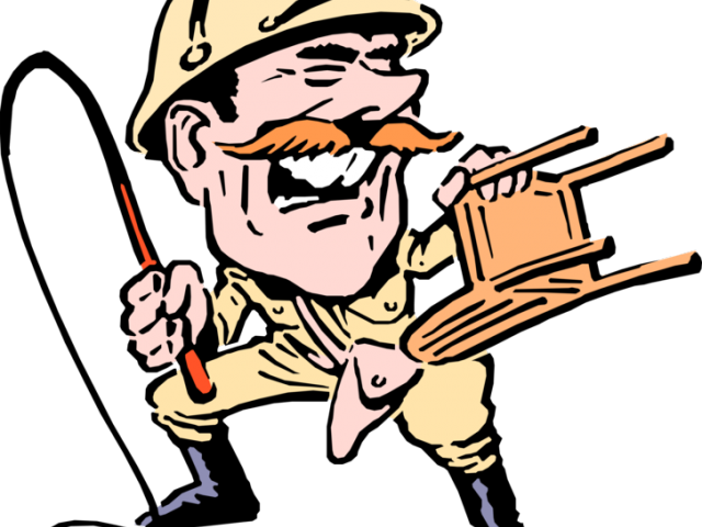 Circus Clipart Whip - Cartoon Circus Lion Tamer (640x480)