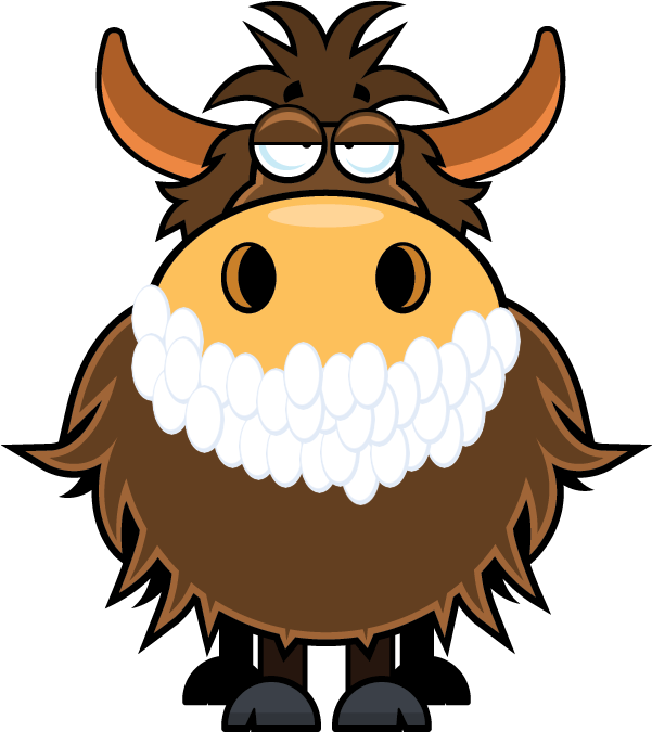 Hallway Clipart Come With Me - Cartoon Of Yak (609x684)