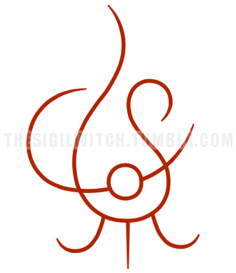 Elemental Sigil - Fire - Wiccan Fire Sigil (500x500)