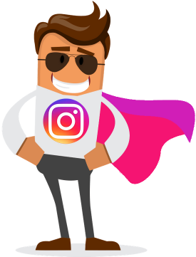 Instamen Instagram Illustration - Instagram Cartoon Png (360x360)