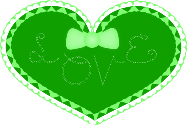 Heart Tie Vector Clip Art - Coração Com Laço Png (600x401)