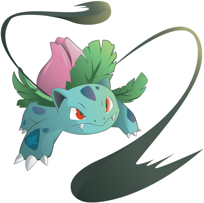 Ivysaur Vine Whip By Oukokudesign - Illustration (894x894)