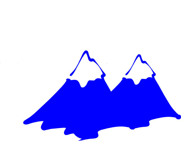 Top Mountain Clipart Black And White (600x465)