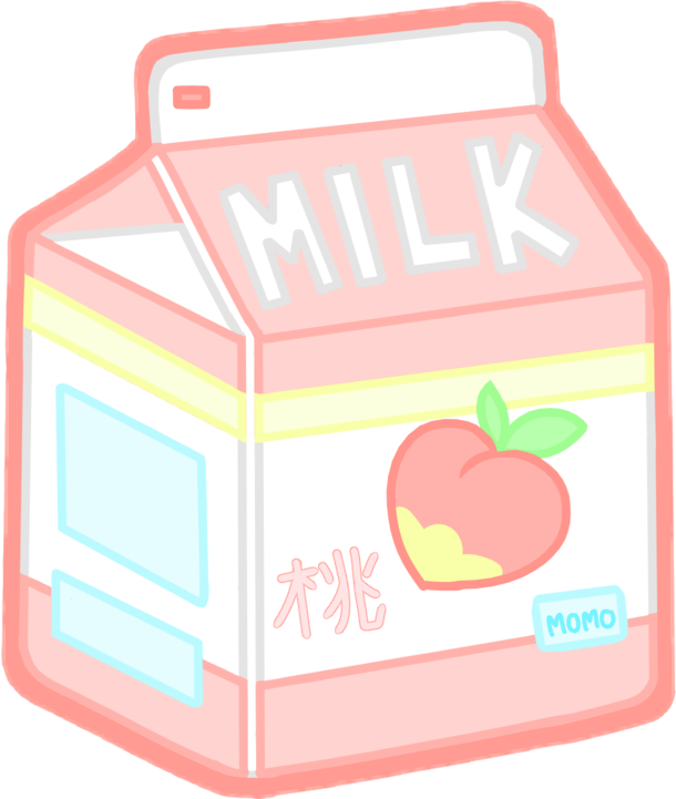 610 X 721 1 - Milky Peach Kawaii Png (610x721)