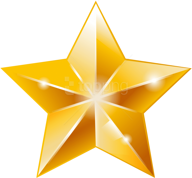 Free Png Download Golden Star Clipart Png Photo Png - Gold Star Png (850x787)