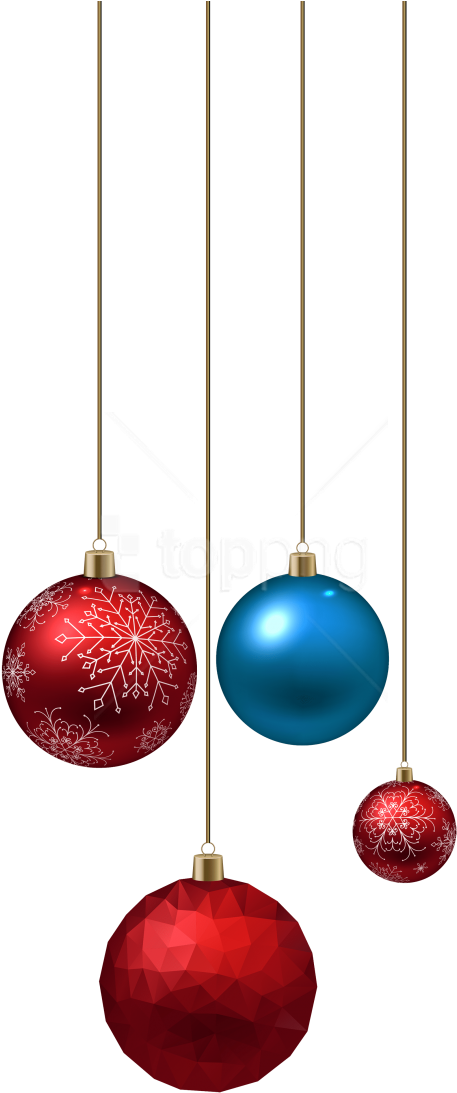 Free Png Download Blue And Red Christmas Ball Clipart - Png Format Christmas Ball Png (480x1131)