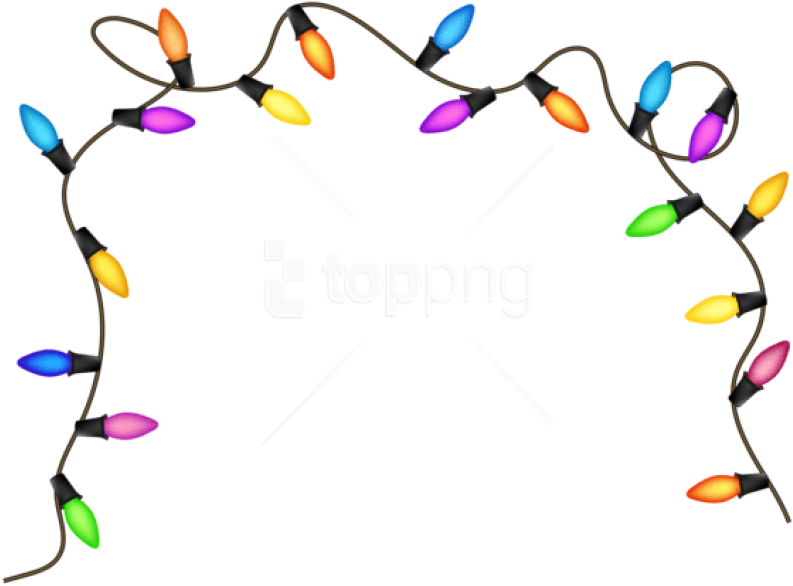 Free Png Christmas Lights Png Images Transparent - Transparent Background Christmas Lights Png (850x611)