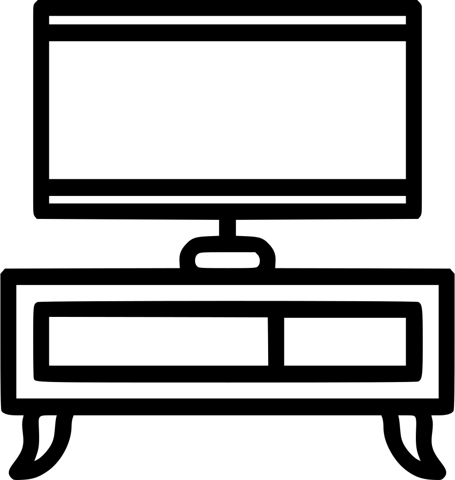 Tv Stand Svg Png Icon Free Download - Tv Stand Clipart (930x980)