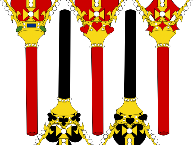 Crown And Scepter Clipart - King Staff Clip Art (640x480)