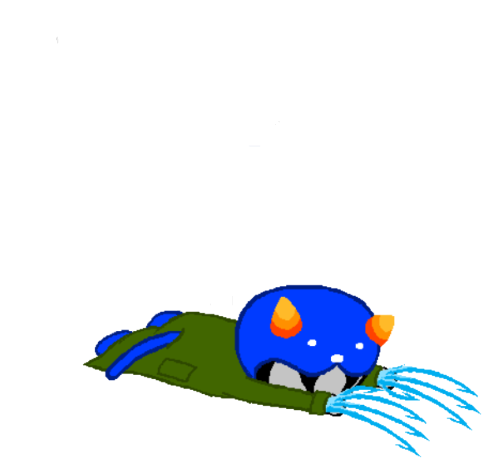 Homestuck My Art Do It Nepeta Honk Drag It Hall Of - Karkat And Nepeta Sprite (500x468)