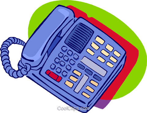 Office Telephone Royalty Free Vector Clip Art Illustration - Office Telephone Royalty Free Vector Clip Art Illustration (480x369)