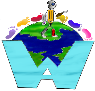 Walk For Art, Inc - Cartoon (400x388)