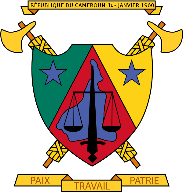 Coat Of Arms Of Cameroon Old - Cameroon Coat Of Arms (605x642)