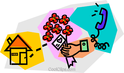 Arranging To Have Flowers Delivered Royalty Free Vector - Arranging To Have Flowers Delivered Royalty Free Vector (480x285)