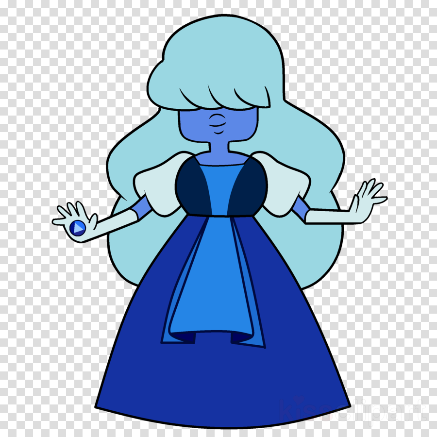 Sapphire Steven Universe Garnet Clipart Garnet Sapphire - Steven Universe Sapphire Gemstone (900x900)