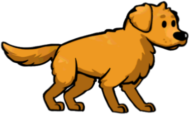Golden Retriever Png - Fallout Shelter Labrador (400x300)