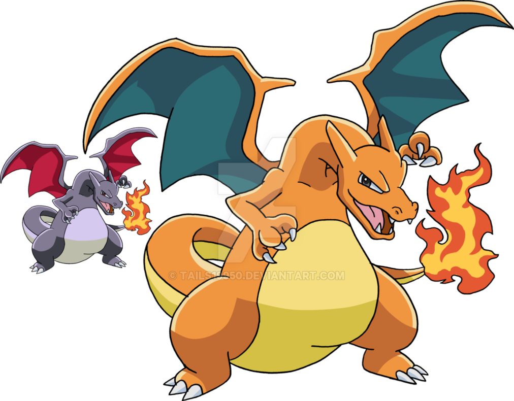 Explore More Art In The Video Game Category - Red And Charizard Png (1012x790)