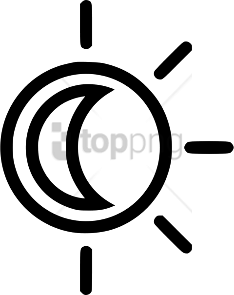 Free Png Graphic Freeeclipse Svg File - Sun Icon Transparent Background (480x605)