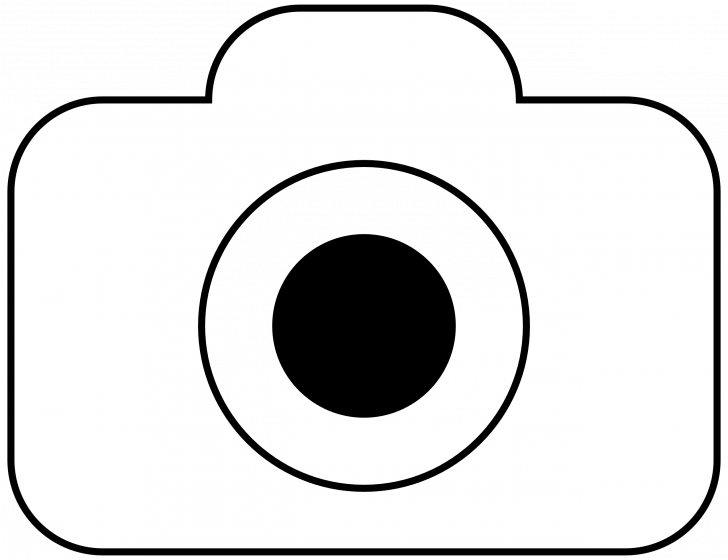Coloring Pages For Kids Free Camera - Camera Vector Png White (728x560)