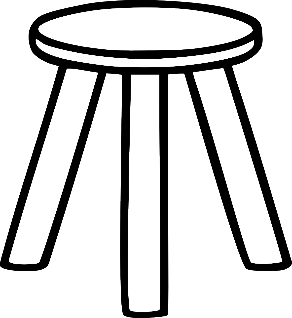 The Economic "mark Of The Beast" Cashless Society Culminating - Three Legged Stool Clip Art (1176x1280)