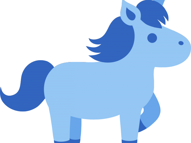 Unicorn Clipart Blue - Pink Unicorn Clipart (640x480)