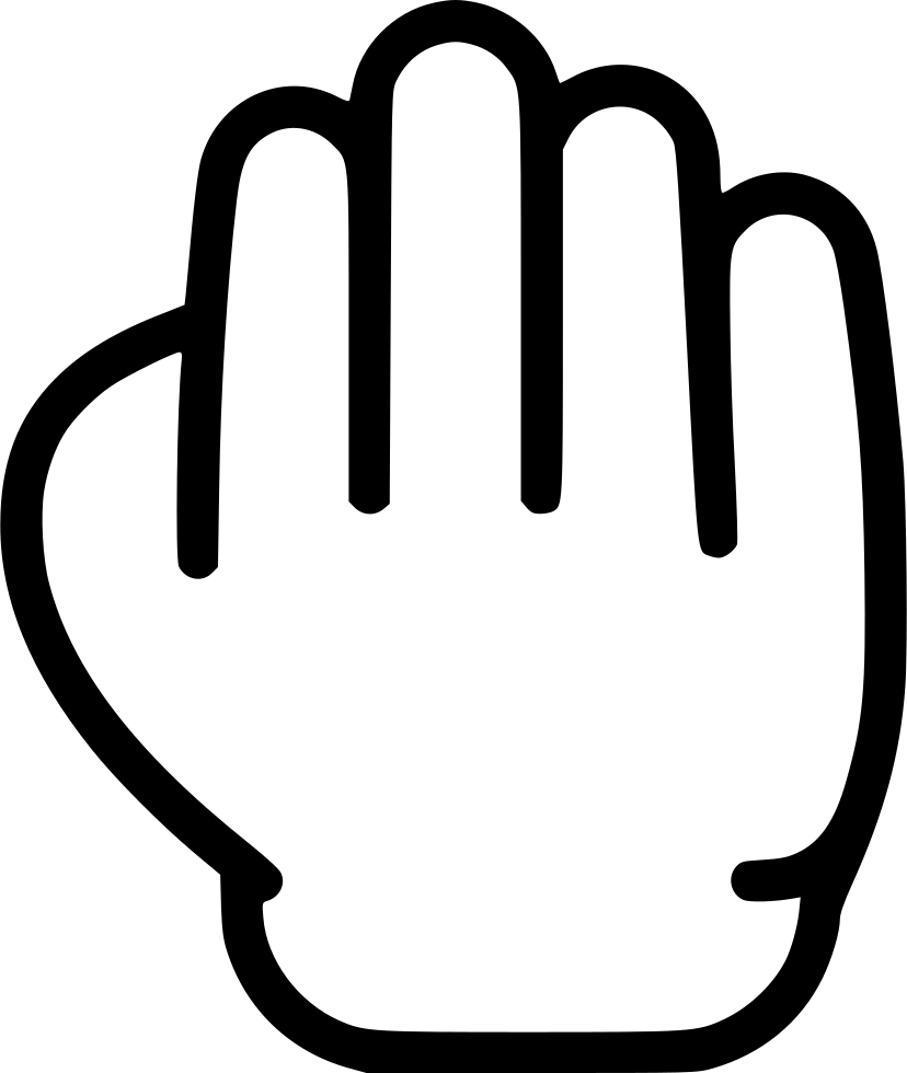 Grab Hand Comments - Hand Vector Icon (828x980)