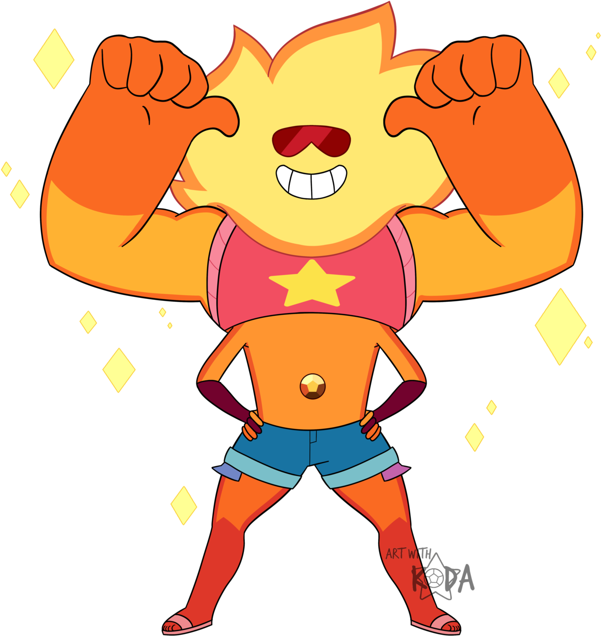 Image - Fusion Sunstone Steven Universe (1280x1280)