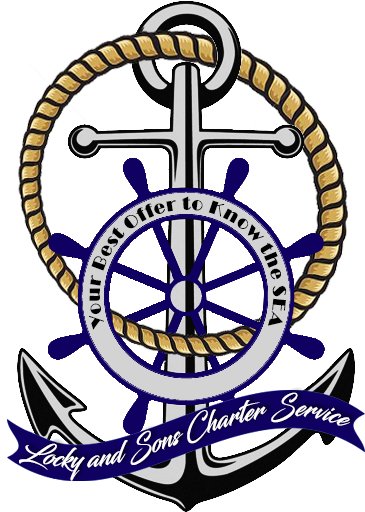 Locky And Sons Charter Service - Anchor Old Ship Wheel Png (370x523)