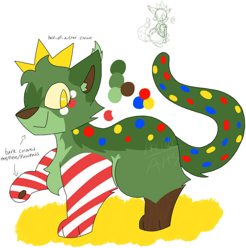 Christmas Tree By Arionarts - Cartoon (894x894)