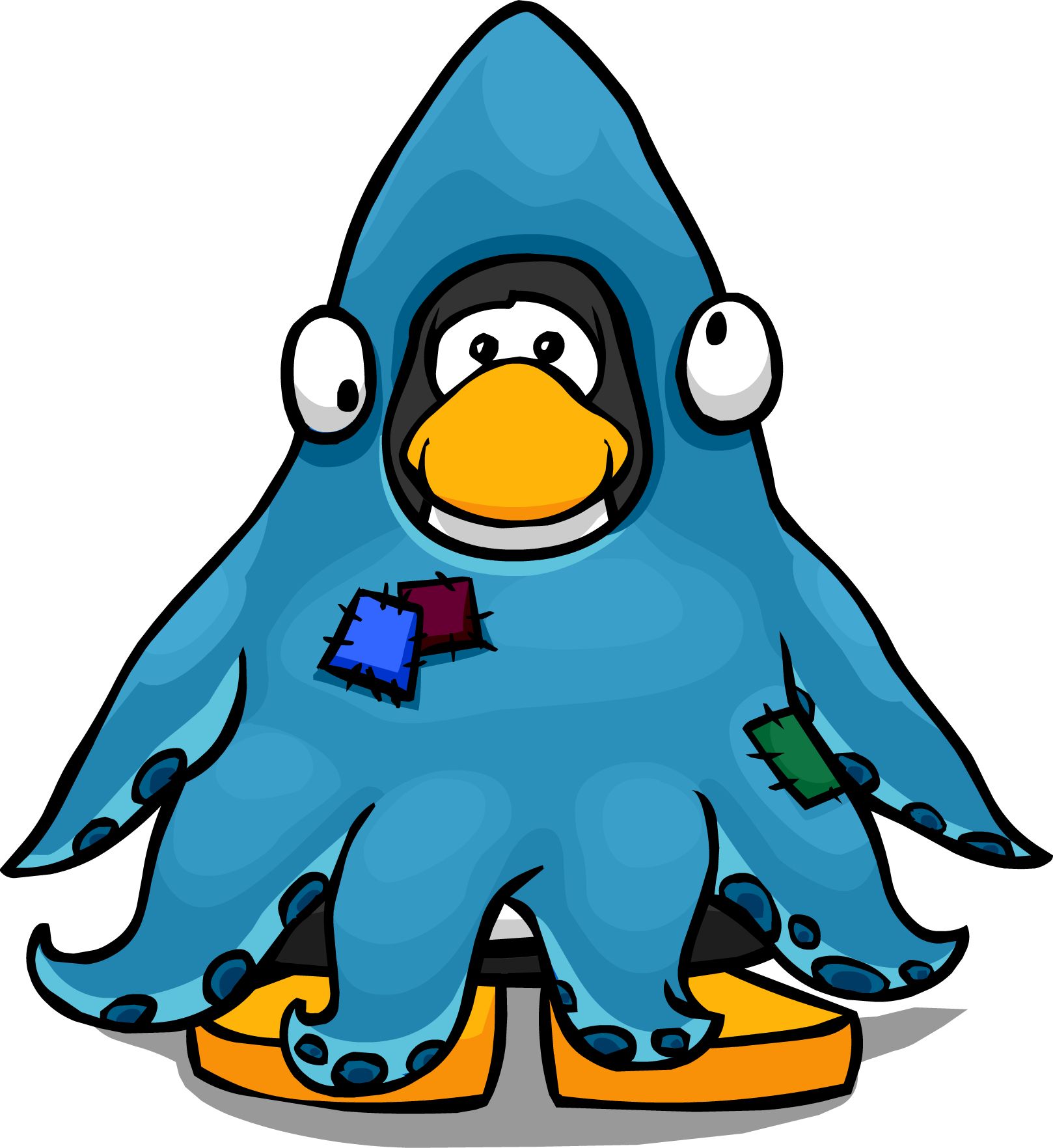 Clipart Penquin Trace - Club Penguin Cape (1618x1764)