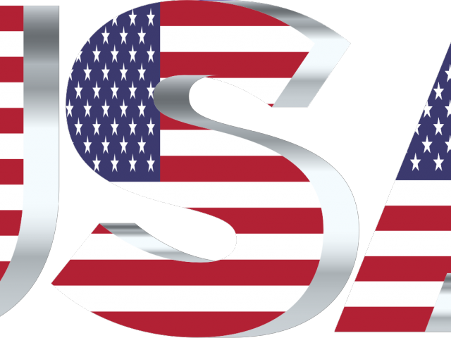 Word Flag Clipart Nation State - Usa In Flag (640x480)