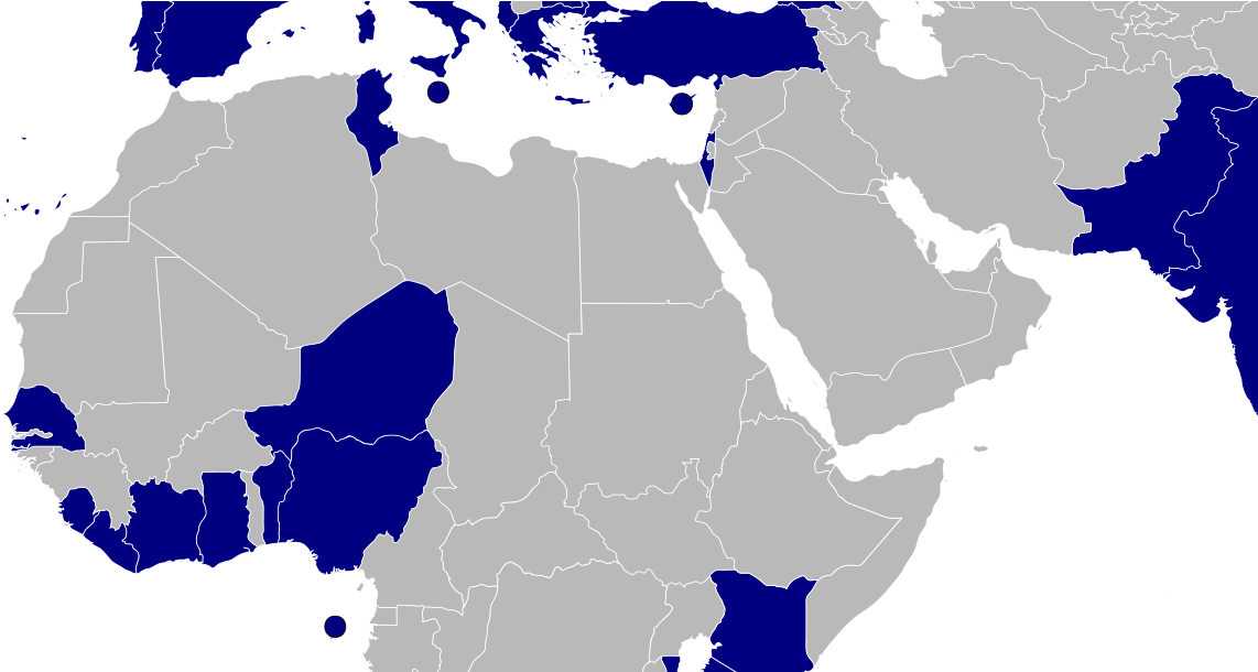 Clipart Free Stock In The Middle East Wikipedia - Blank Arab World Map (1200x609)