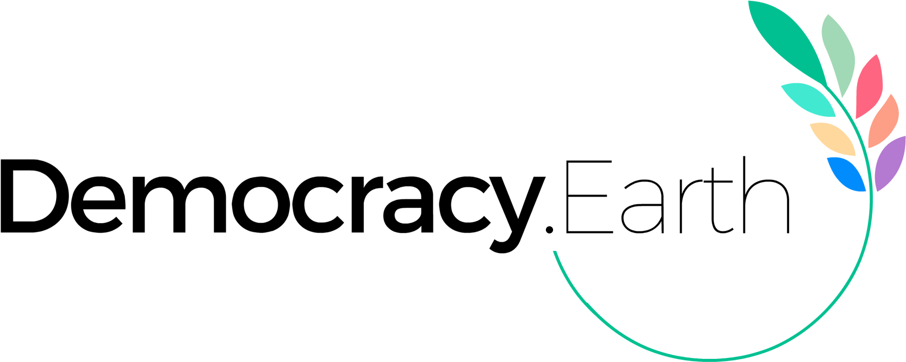 Clipart Transparent Stock Earth Foundation Logo - Democracy Earth Logo (1813x752)