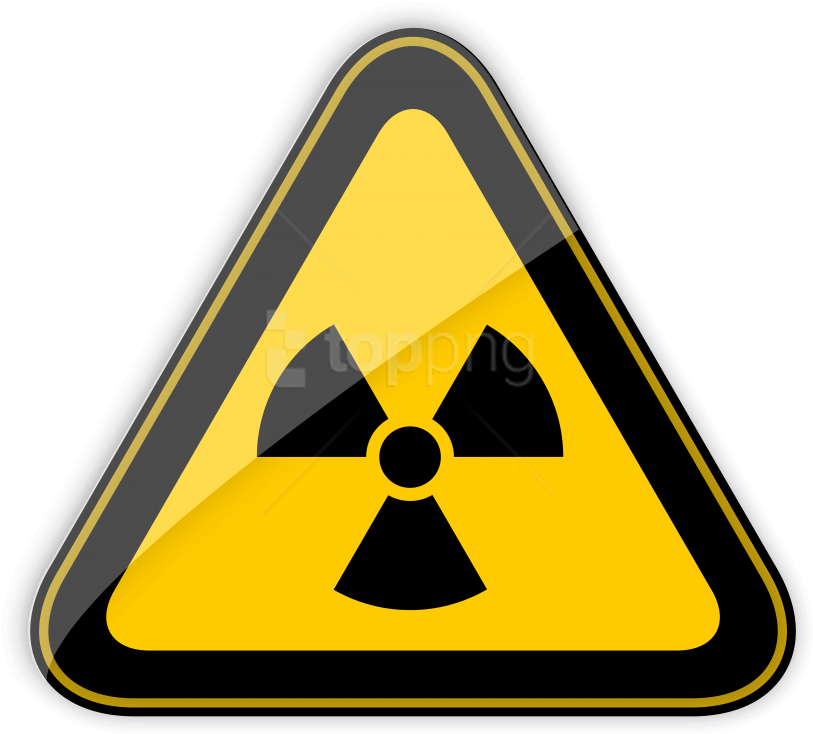 Free Png Download Radiation Hazard Warning Sign Clipart - Radiation Symbol (851x772)