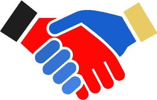 Trading Platforms Who Is I Research - Handshake Black Vector Png (512x347)