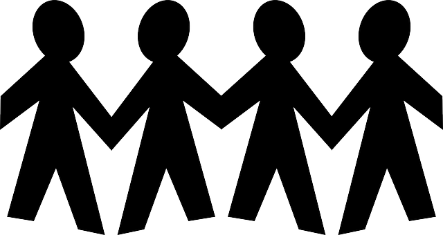 Family Teamwork-294584 - Stick Figure Silhouette Family Png (640x340)
