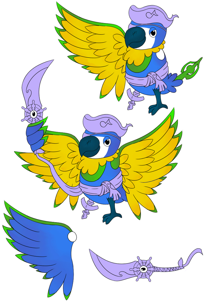 July Oddity Chatot By Capn Mauru - Illustration (752x1063)