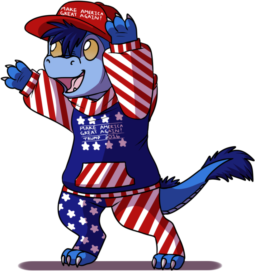 Timmy Helps Make America Great Again - Furry Make America Great Again (883x905)