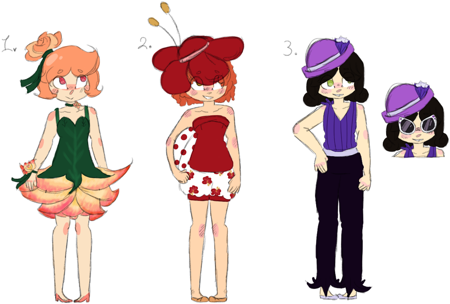 Cheaper Price 1950s Flowers Adopts 2/3 Open By Doctor-emmett - Cartoon (1024x694)